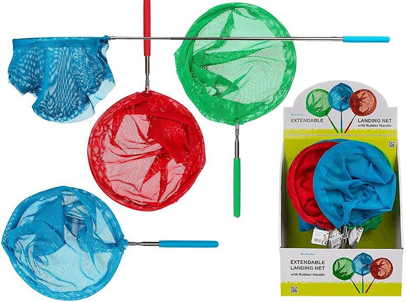 Épuisette extensible avec poignée, 86cm, 3 asst