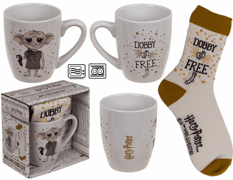 Geschenkset Tasse und Socken Harry Potter Dobby 315 ml