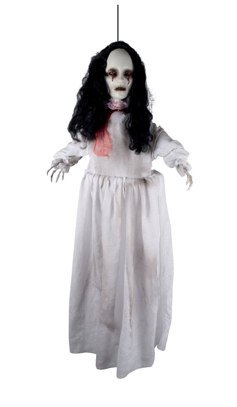 Hängedeko Puppe 100 cm mit Bewegung, Licht und Sound