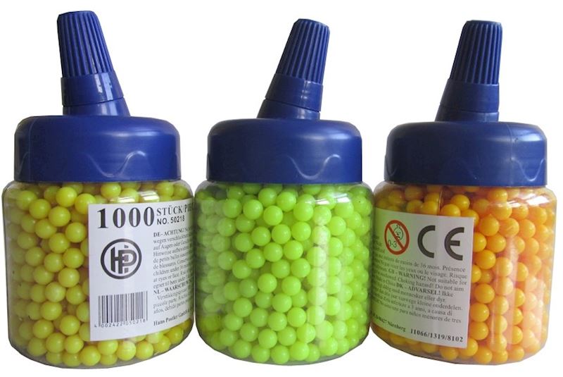Boulettes de munitions 1000pcs. en pièces, 3 ass.