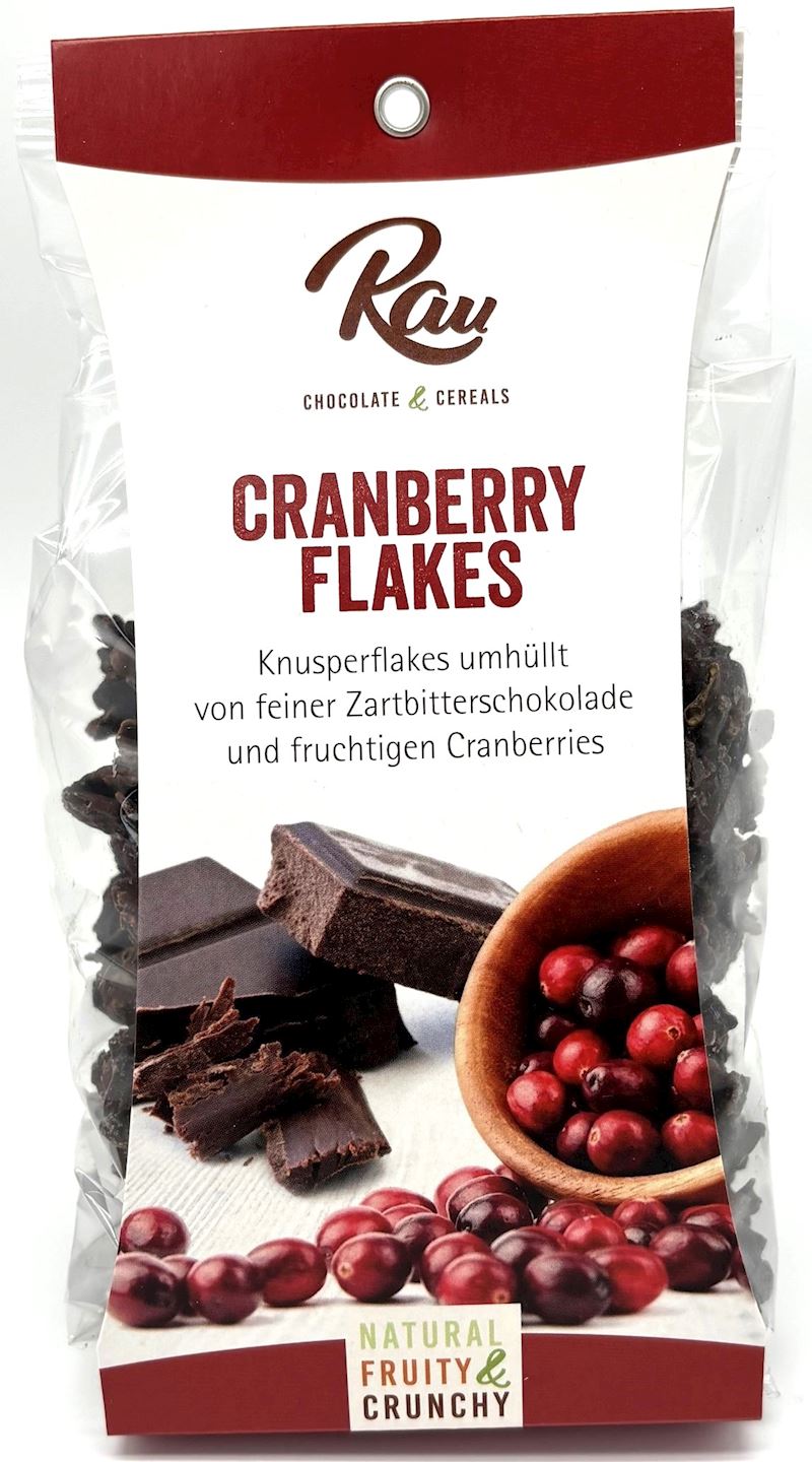 Cranberry Flakes de chocolat noir 125 g