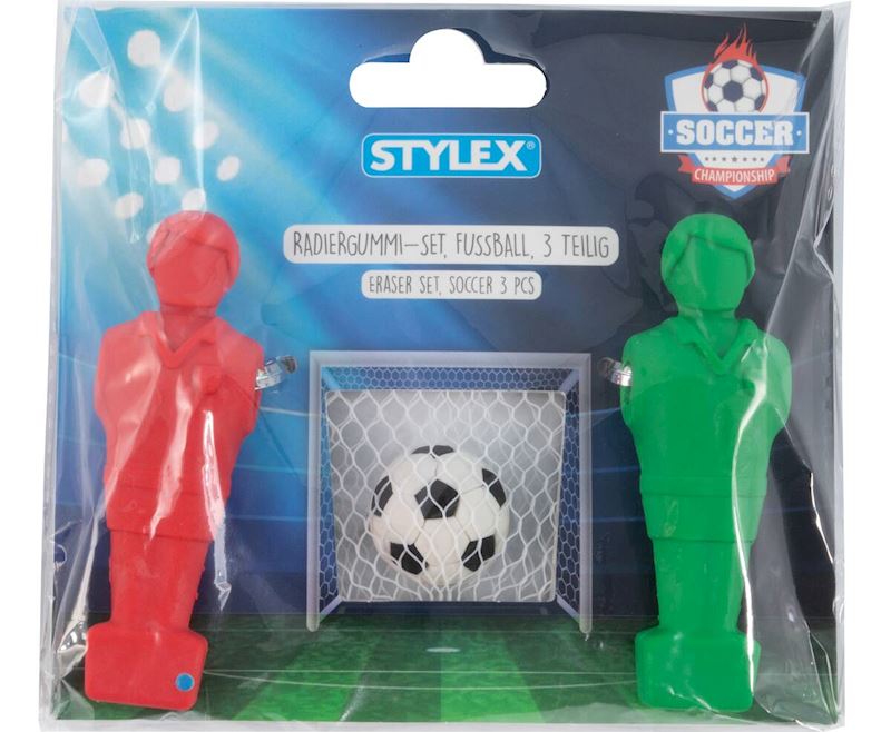 Radiergummi Set Fussball- Kollektion 3 er