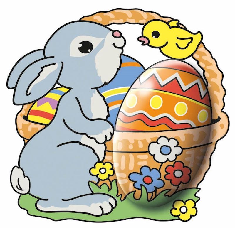 Hase Benni mit Osterkörbchen in der Dose