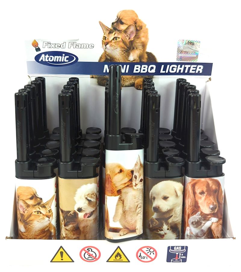 Stabfeuerzeug Hund/Katze 5 sort.