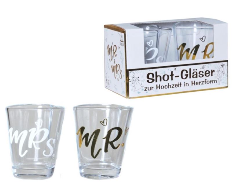 Verre à liqueur Mr. & Mrs. 2 pcs.