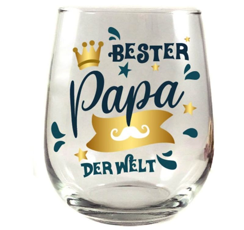 Trinkglas Bester PAPA der Welt 400 ml