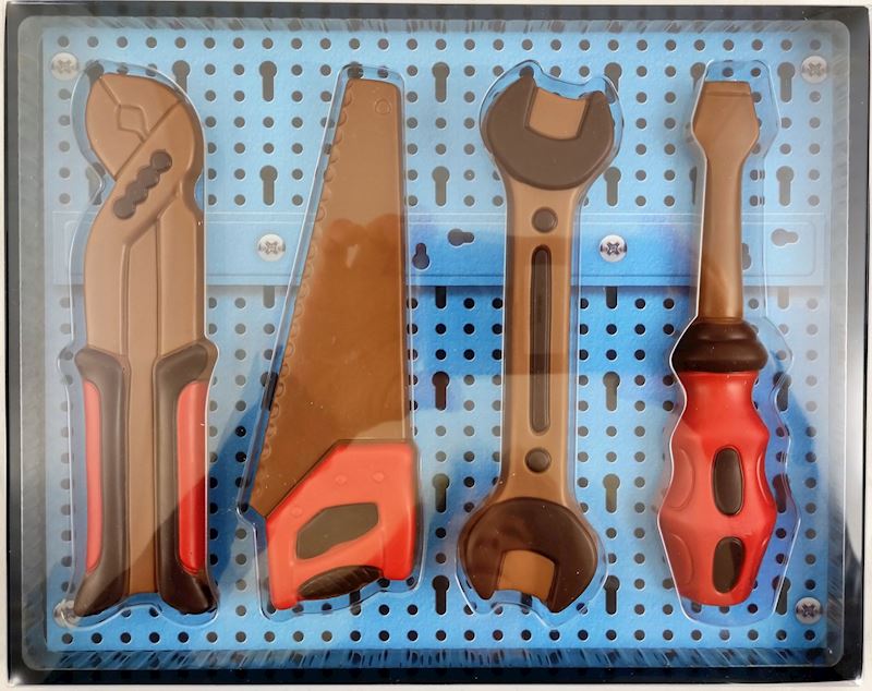 Schokoladen Werkzeugbox in Geschenkpack 19 cm 150 g