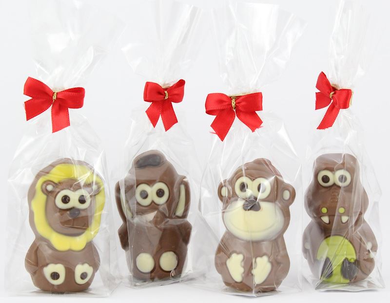 Schokoladen Zootiere 30 g/7 cm 4xsort.