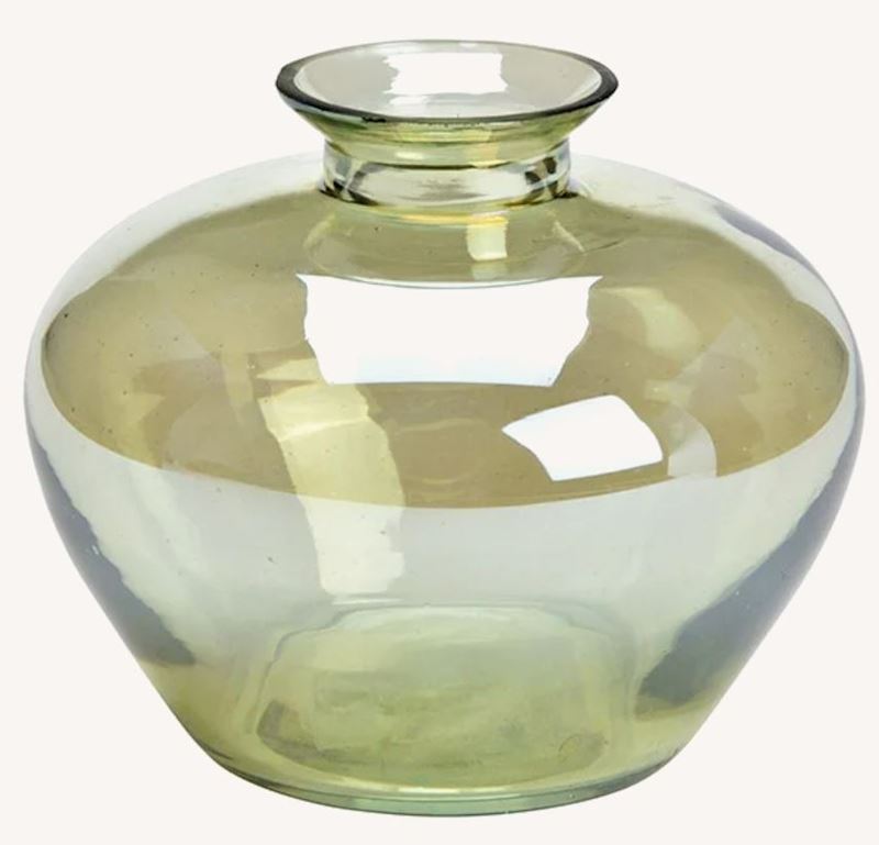 Glasvase grün 12 cm 