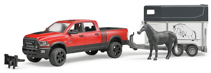 BRUDER RAM 2500 Power Wagon avec adhérent pour cheval