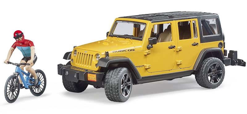 BRUDER Jeep Wrangler Rubicon Unlimited mit 1 Mountenbike