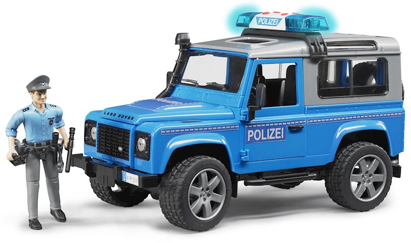 BRUDER véhicule police Land Rover Defender