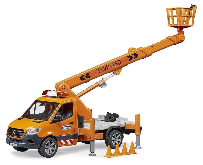 BRUDER MB Sprinter Arbeitsbühne mit Light + Sound