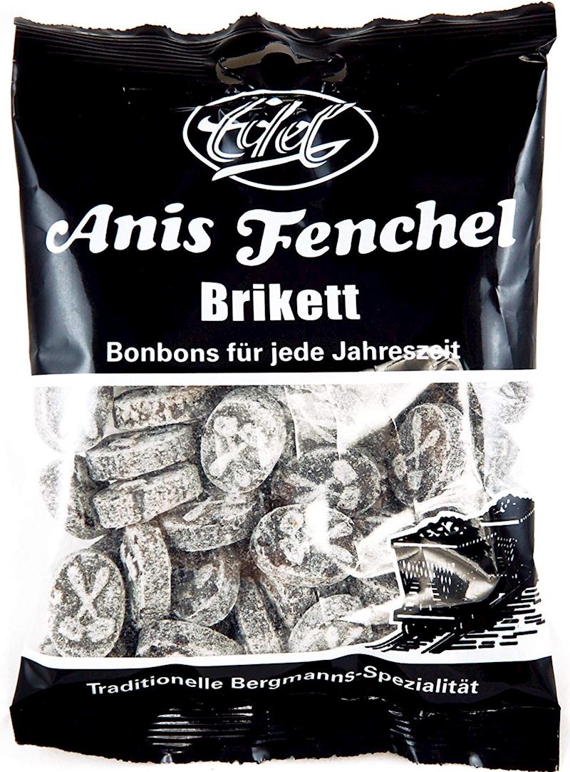 Edel Anis Fenchel Brikett Bonbons im Flachbeutel 120 g