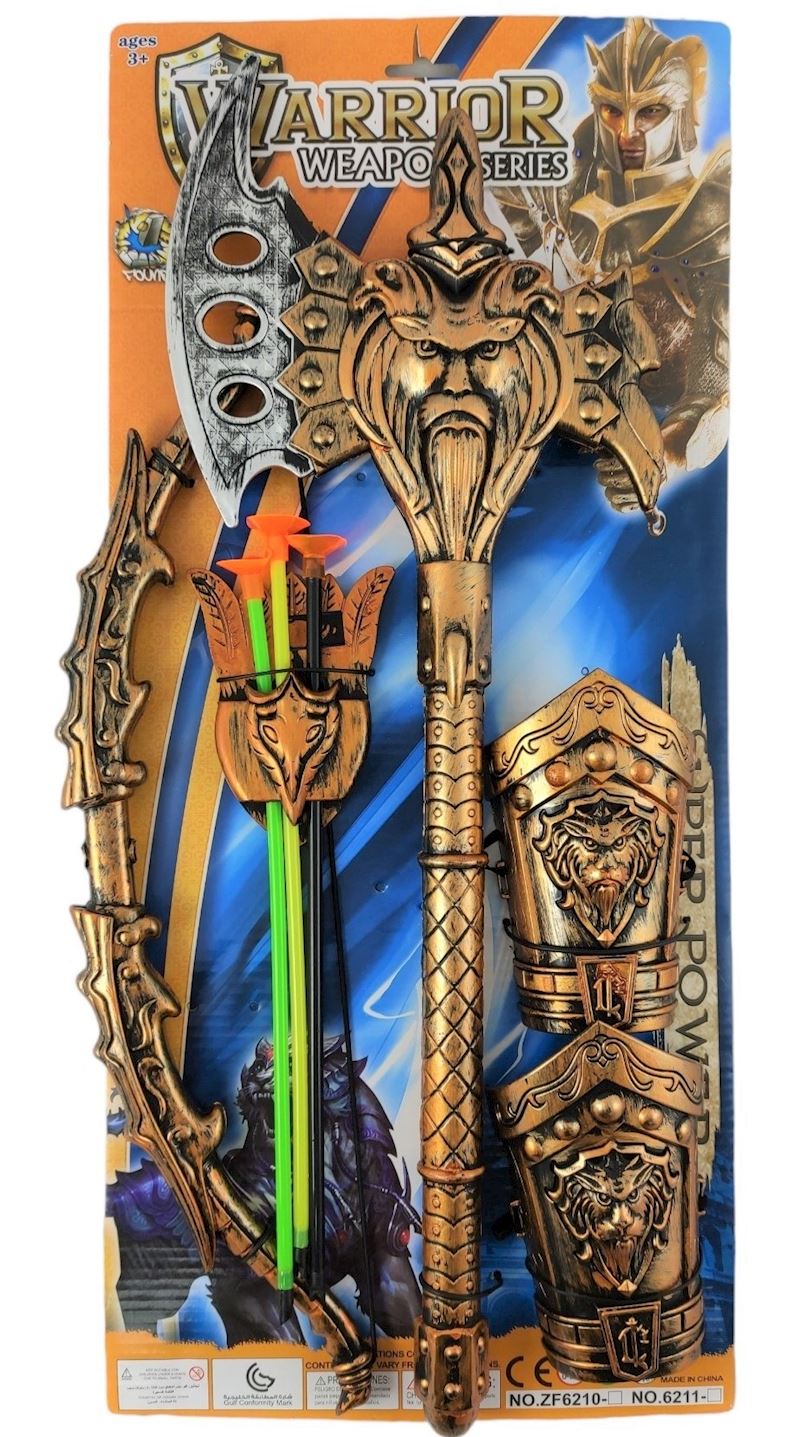 Waffenset Ritterset mit Knieschonern etc.