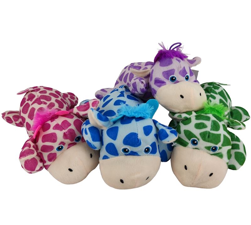 Peluche vache 4 ass.