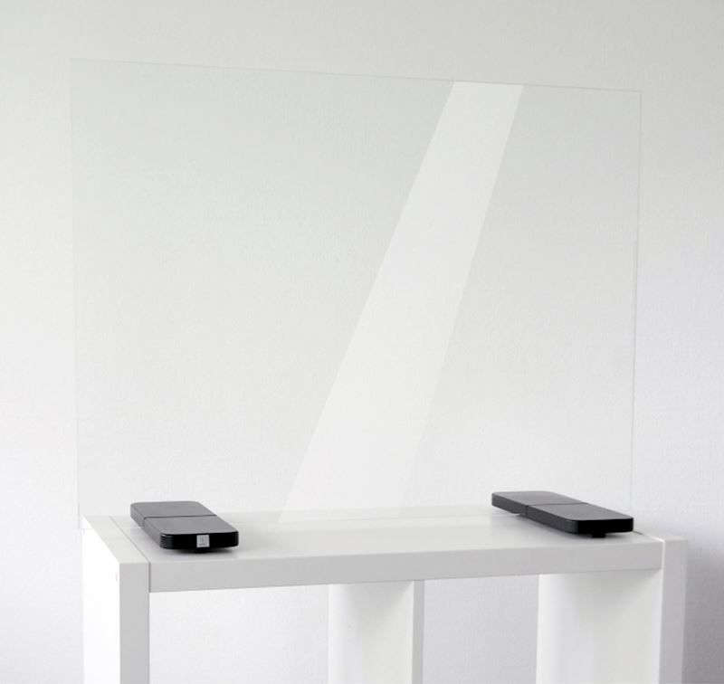 Prevent table 4mm acrylique, bois blanc