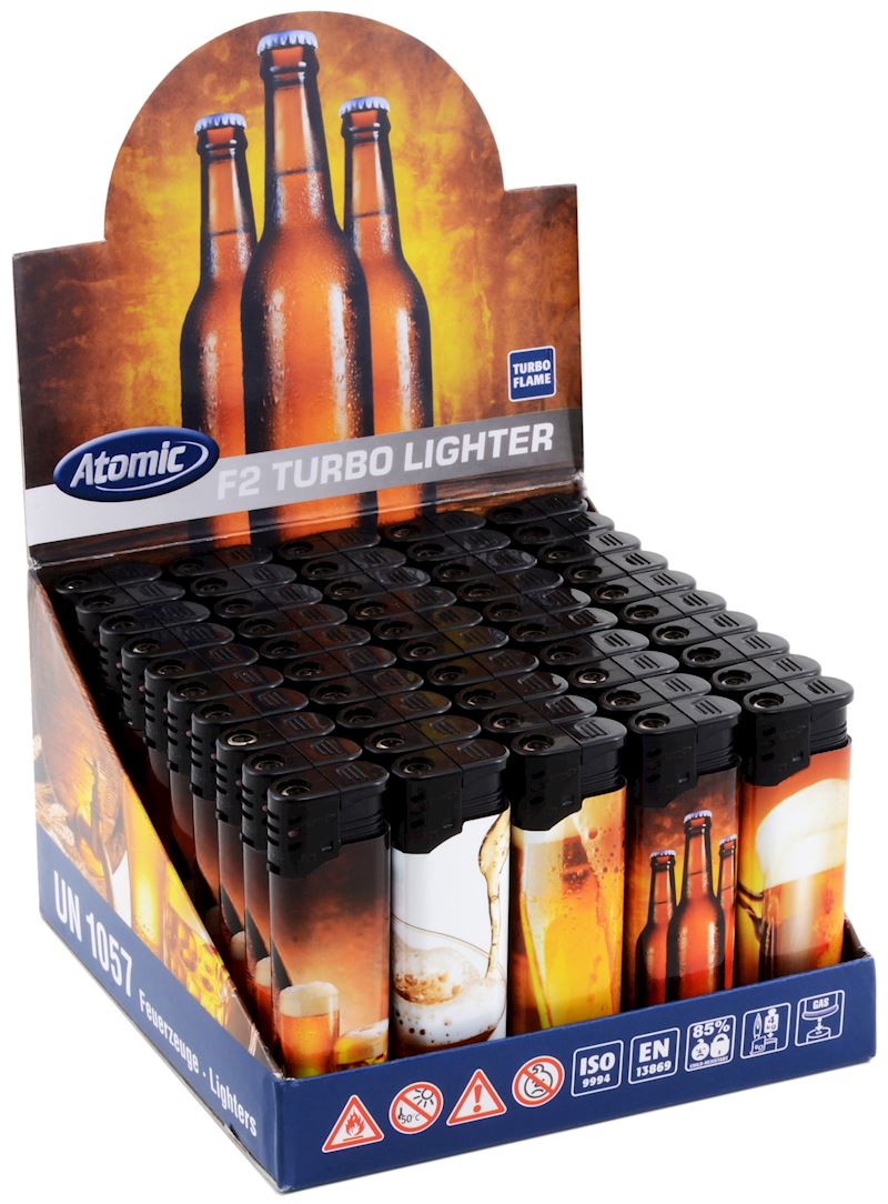 Feuerzeug Bier Motive nachfüllbar