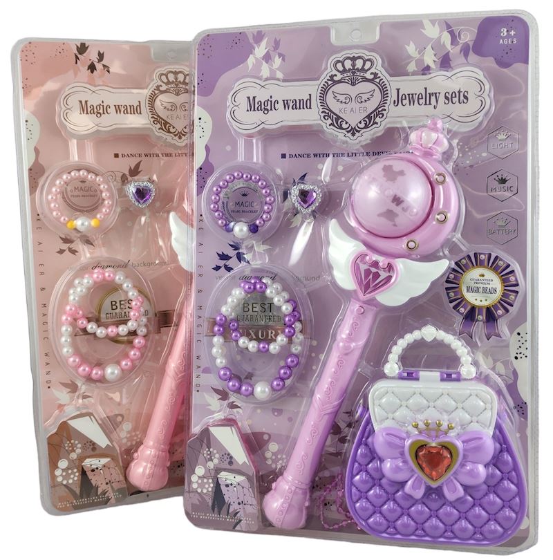 Beautyset mit Zauberstab mit Licht&Sound 2x sort. exkl.Batt