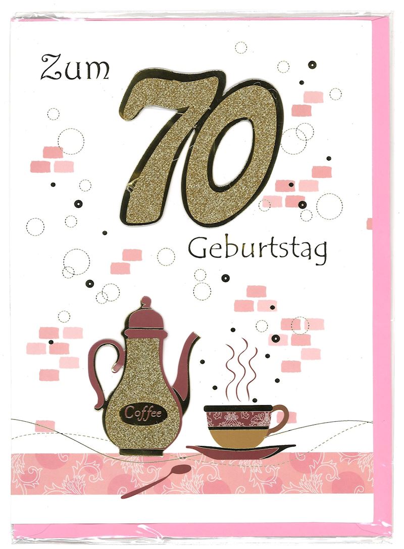 Cartes grandes anniversaire 70 ans, 21x30 cm