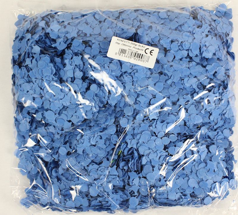 Confettis 200 gr bleu 