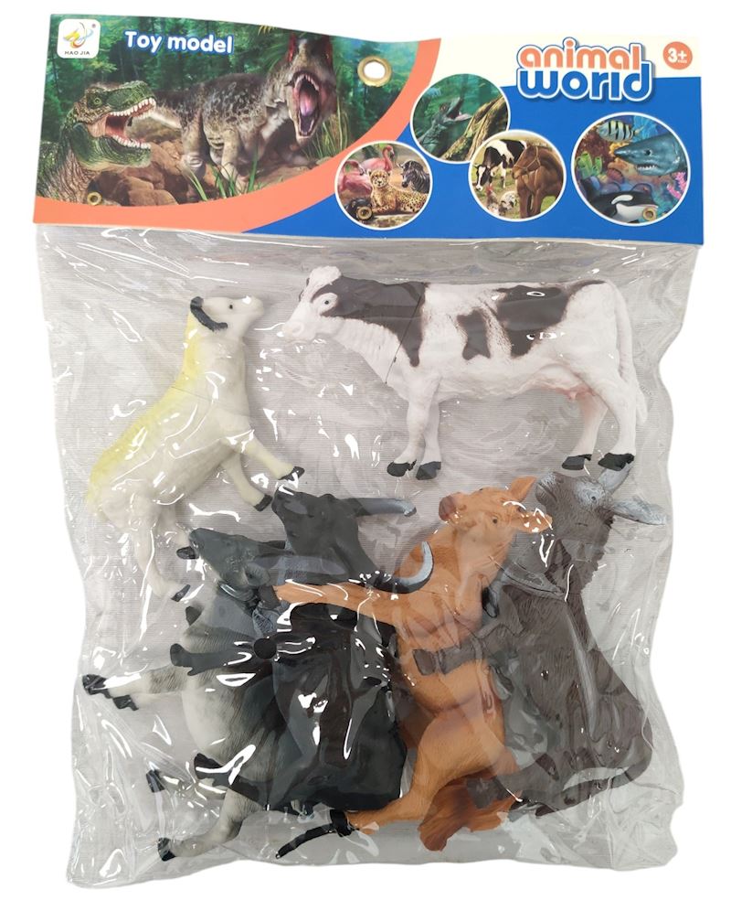 PVC Farmtiere 6 Stk. ca. 9-12 cm
