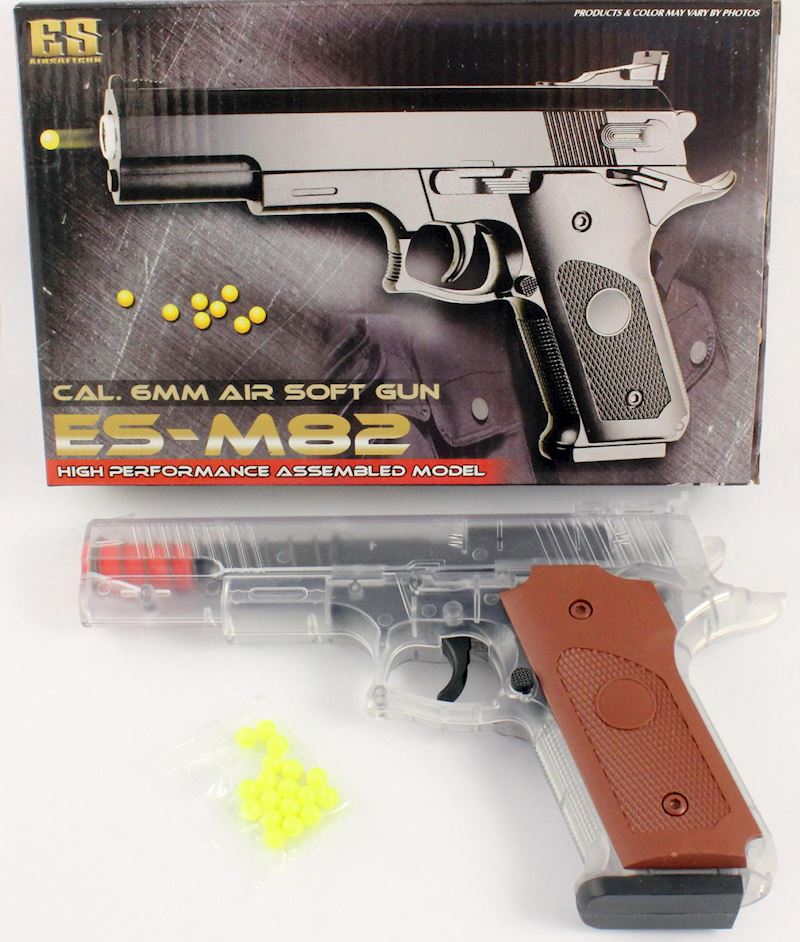 Pistolet Airsoft transparent 6 mm, ES-M82
