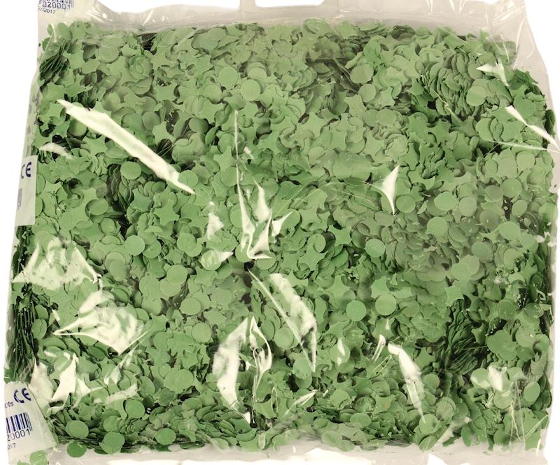 Konfetti 200 g grün