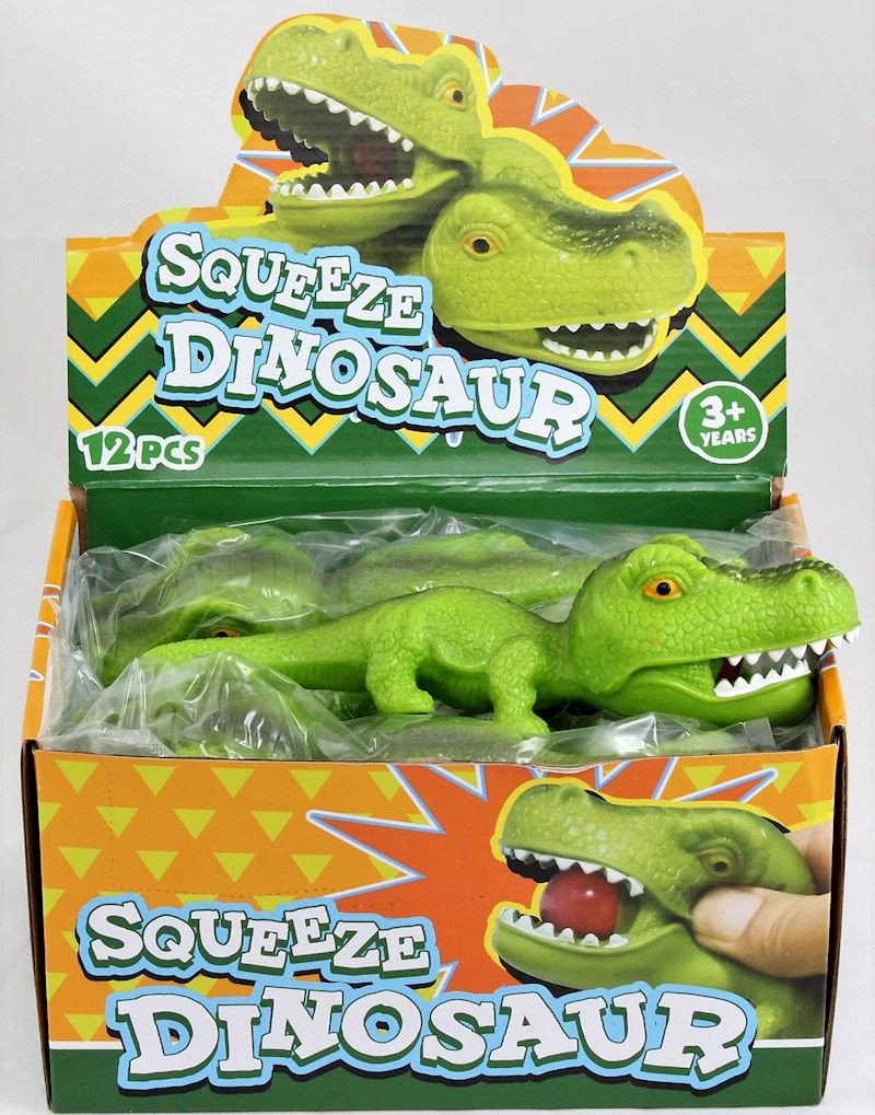 Crocodile/Dino à écraser vert 20 cm