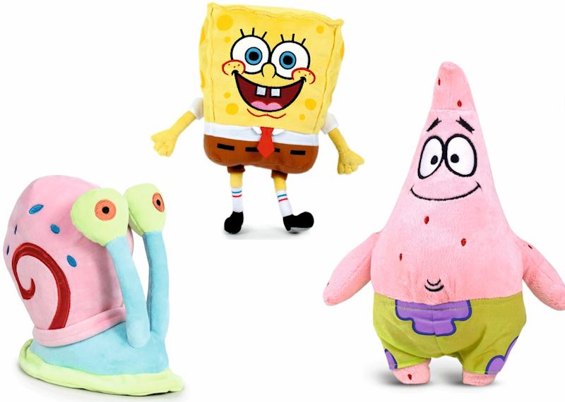 Plüsch Spongebob Schwammkopf 3 sort. 22 bis 30 cm