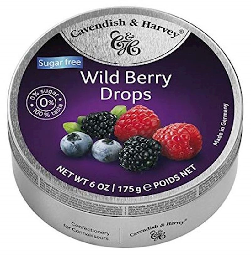 Cavendish & Harvey Sugar free Wild Berry Drops 175 g