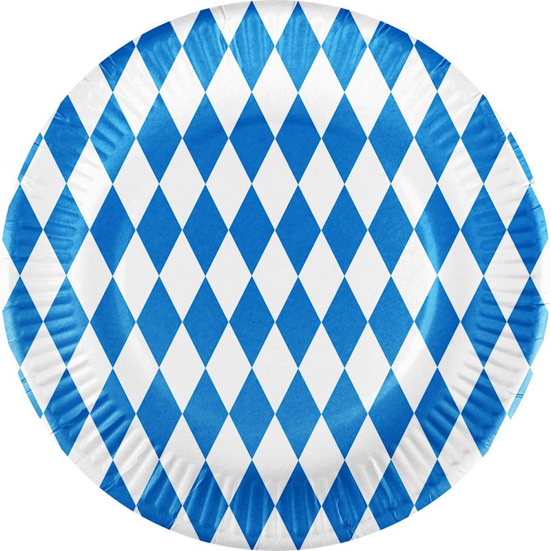 Assiettes bavarois 23 cm avec enduction bio, 10 pcs