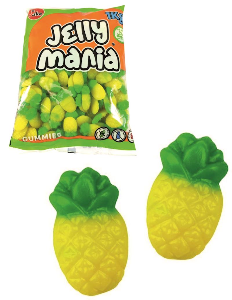 Jake Jellymania ananas 1 kg en sachet halal