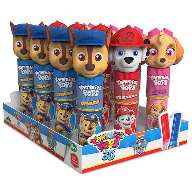Yammiez Pat' Patrouille 3D Pop 15 g, 12 pcs. 3 ass.