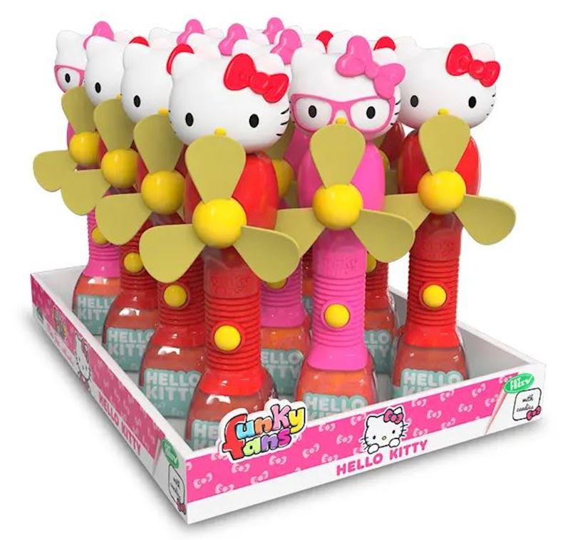 Hello Kitty Candy Fan mit Fruchtgummis 2 sort.