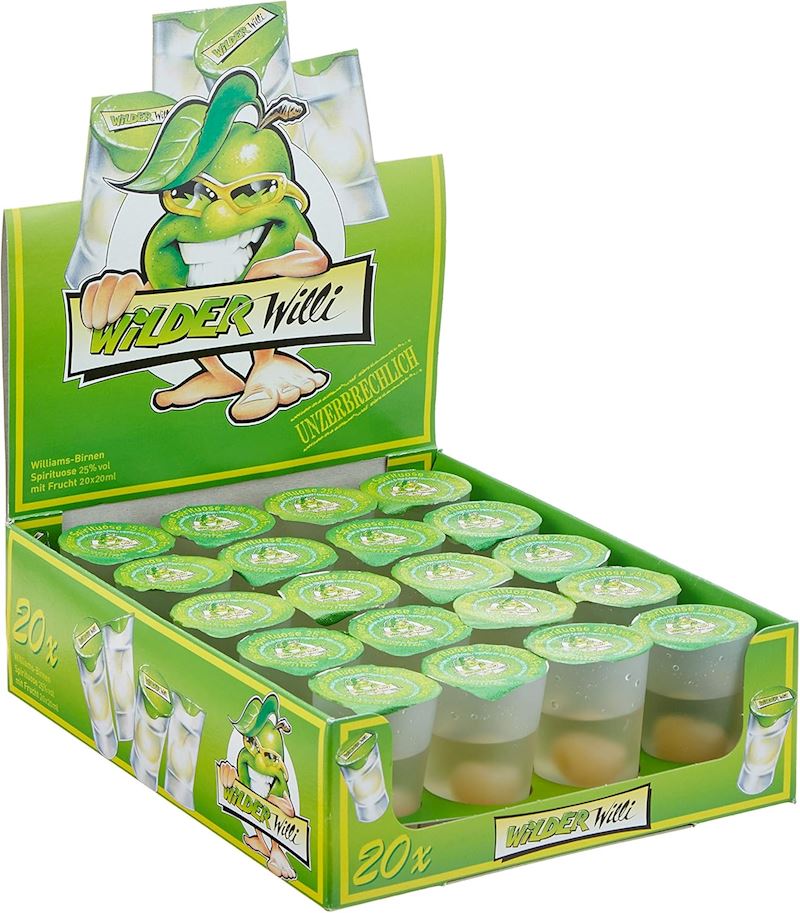 Wilder Willi Williams-Birnen likör 20 x 2 cl 25%