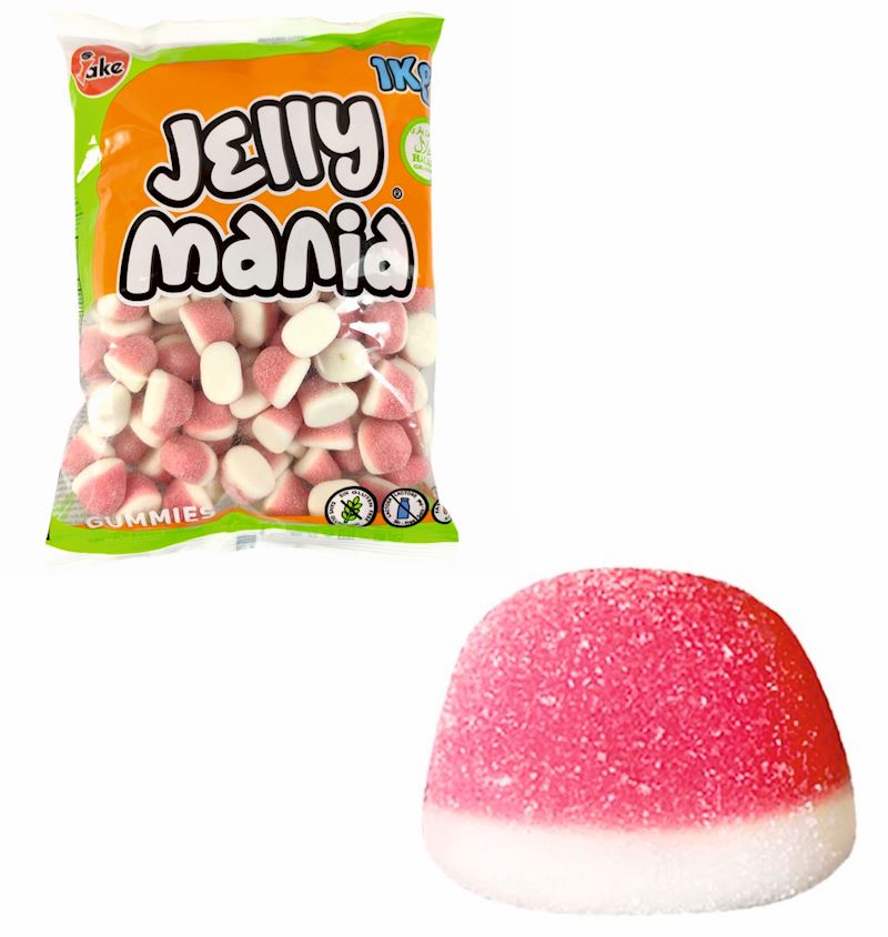 Jake Jellymania Kisses halal 1 kg / 133 pcs. en sachet