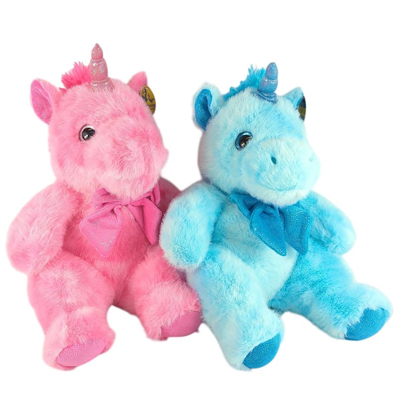 Peluche licorne 35 cm 2 ass.