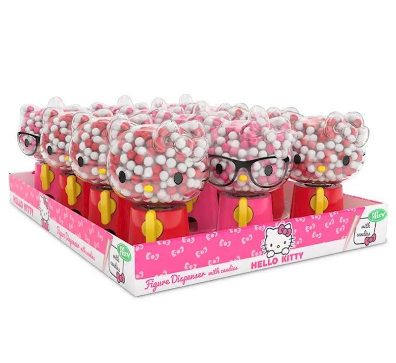 Hello Kitty Funky Heads, 75 g Erdbeere, Kirsche, Zuckerwatte