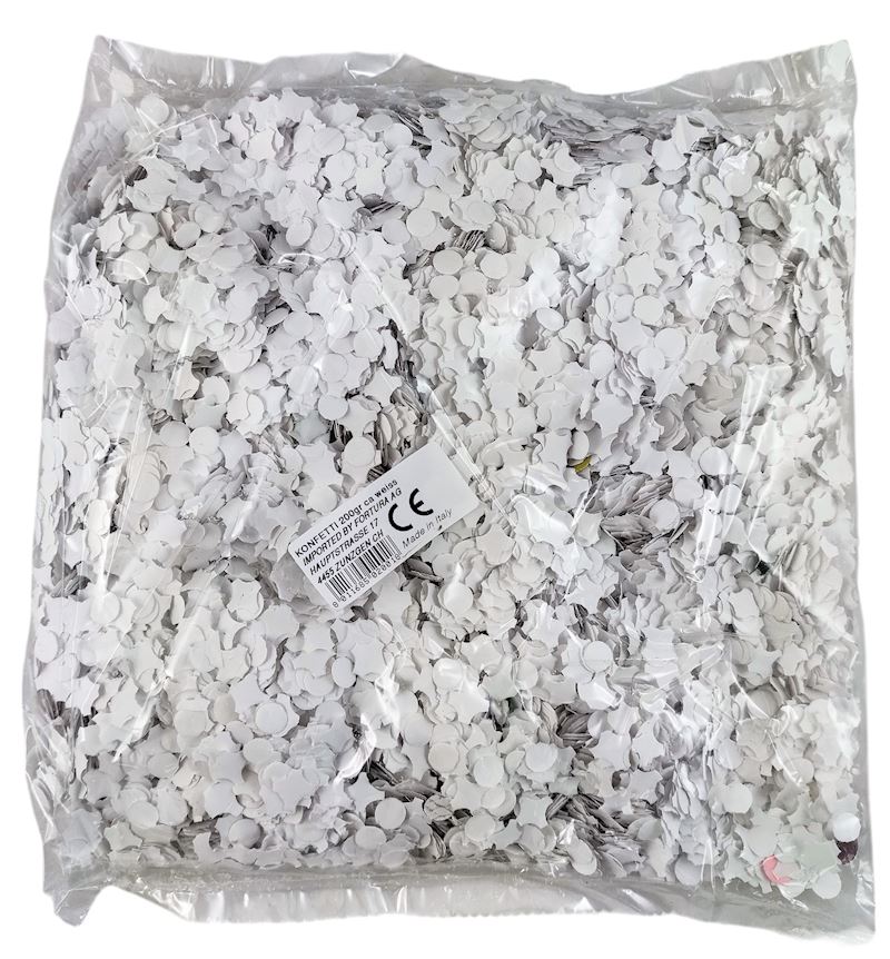 Konfetti 200 g weiss 