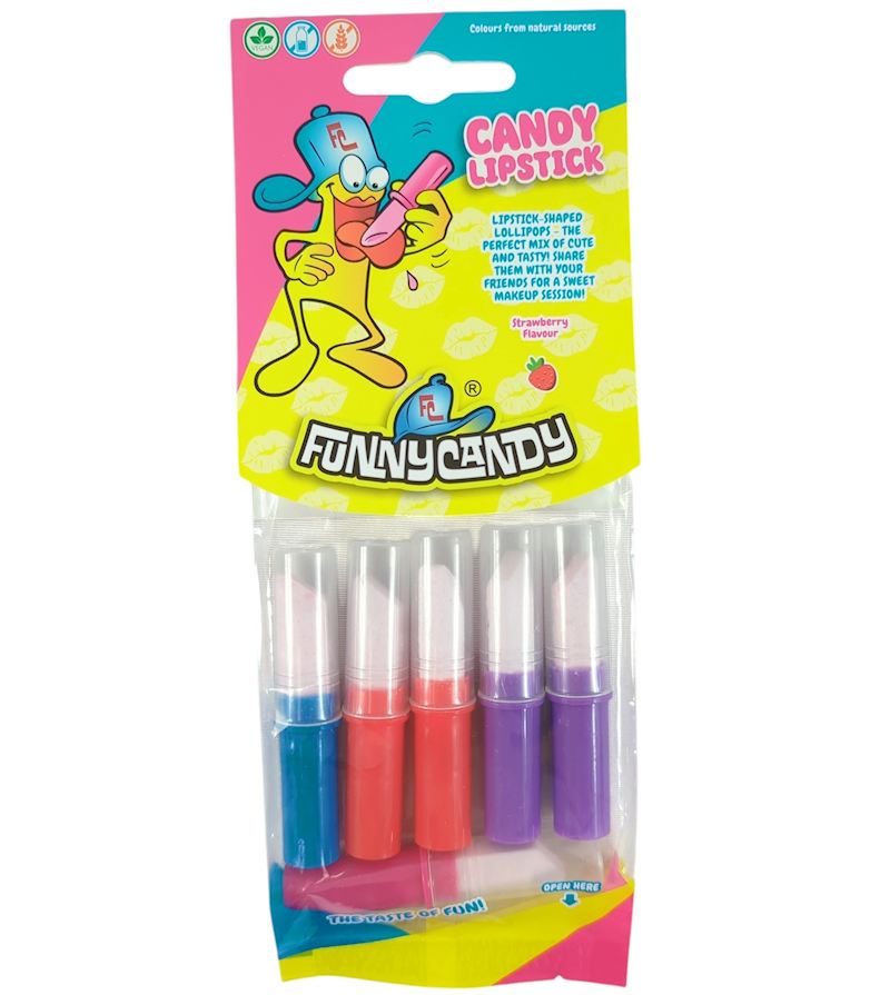 FunnyCandy Traubenzucker Lippenstift 30 g im Beutel
