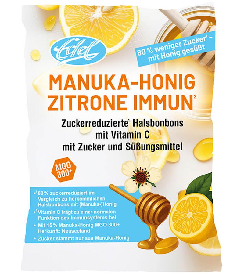 Bonbons au miel de mamuka et au citron, réduite en sucre 60