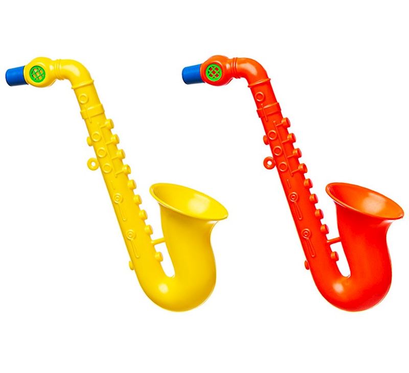 Sing-Saxophon 30 cm 2 Farben sort.