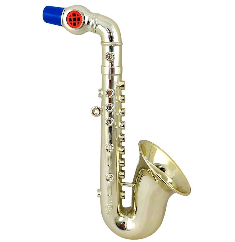Sing-Saxophon gold 30 cm metallisiert