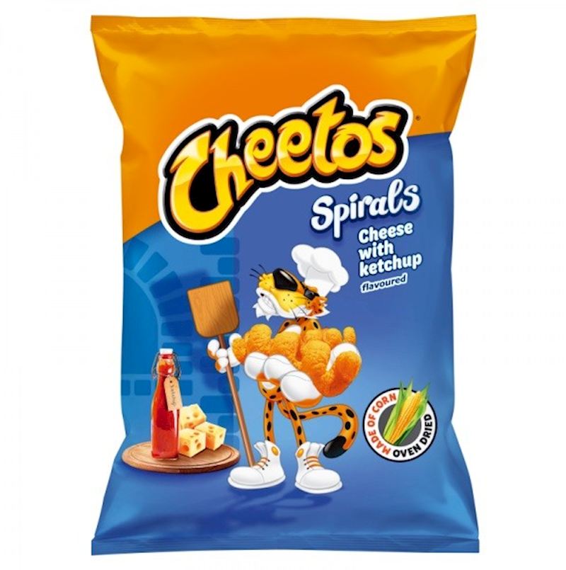 Cheetos Spirals Ketchup and Cheese 130g