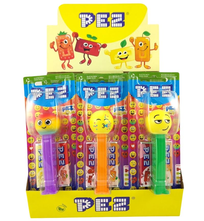 PEZ Mojis Figuren sortiert Dragees Fruchtgeschmack