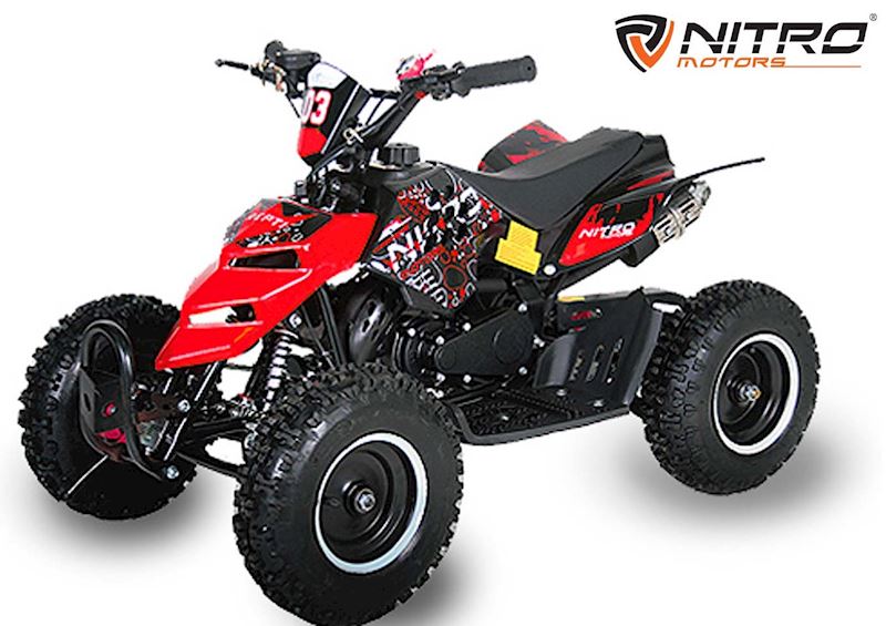 Kinder Quad Repti DLX 6 Nitro Motors 49cc rot/schwarz