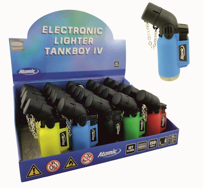 Feuerzeug Tankboy Atomic 5 Farben Doppel Turbo Flame