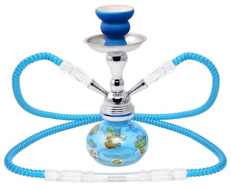 Narguilé 25 cm bleue 