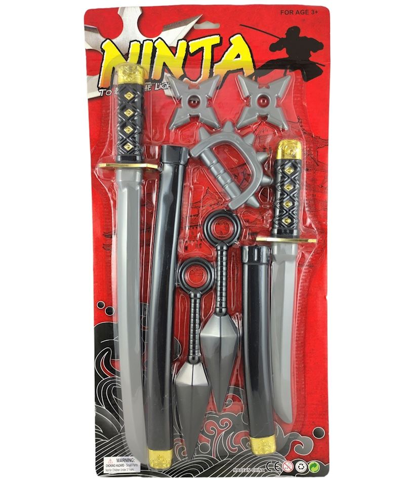 Set d'armes ninja 9 pièces